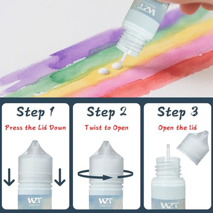 2Pcs Masking Fluid for Watercolor Painting with a Paintbrush and Eraser (4 Fl Oz)