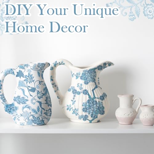 36 Pack 6 Style Light Blue Decoupage Chinoiserie Napkins (36 Count)