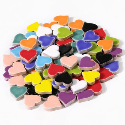200g Ceramic Mosaic Tiles Pieces (150 Count)