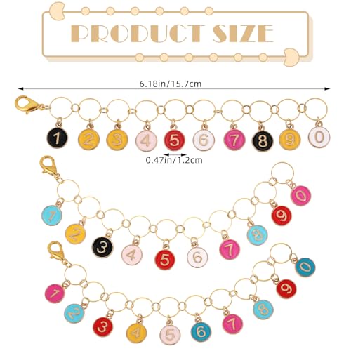 Crochet Stitch Markers Row Counters Chains for Knitting