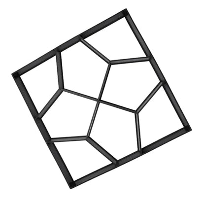 Walk Maker 15.7 Inch ABS Reusable Pavement Concrete Maker Stepping Stone Paver Kit for Lawn Garden Patio Backyard Walkways DIY Outdoor Projects Versatile Stone for Elegant Pa