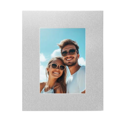 Picture Mats 8 x 10 for 5 x 7 Pictures Acid Free White Core Bevel Cut Frame Mattes for Display Art Measuring