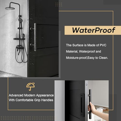 48x96 Black Barn Door with 8FT Hardware Kit