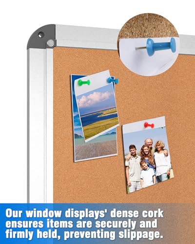 2 Pack 38"x38" Enclosed Bulletin Board (2 Count)