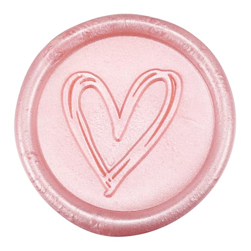 5Pcs Rose Gold Sealing Wax Sticks with Wicks for Wax Seal Stamp (5 Count)