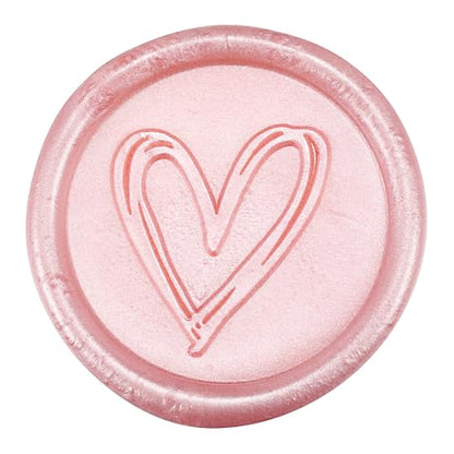 5Pcs Rose Gold Sealing Wax Sticks with Wicks for Wax Seal Stamp (5 Count)