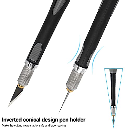 Precision Hobby Knife Set Utility Craft Knife Kit with 10PCS Blades for Art