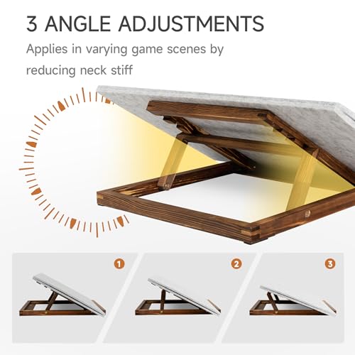 Foldable Jigsaw Puzzle Board with 3 Angle Adjustable Bracket