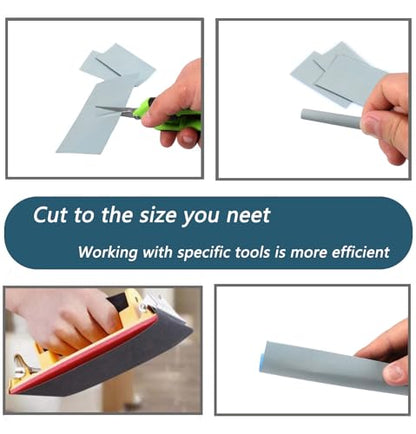 20Pcs 9 x 3.6 Inchs 10000 Grit Wet and Dry Handmade Universal Sanding Sheets (20 Count)