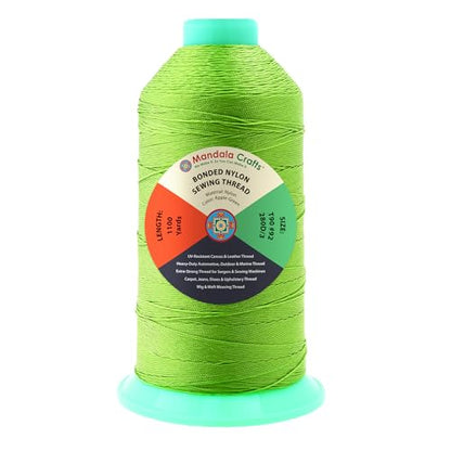 Size 92 280D T90 Apple Green Bonded Nylon Thread (3300 Foot)