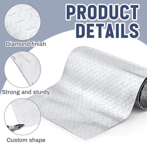 1pcs 12'' x 120'' Diamond Plate Sheet Metal