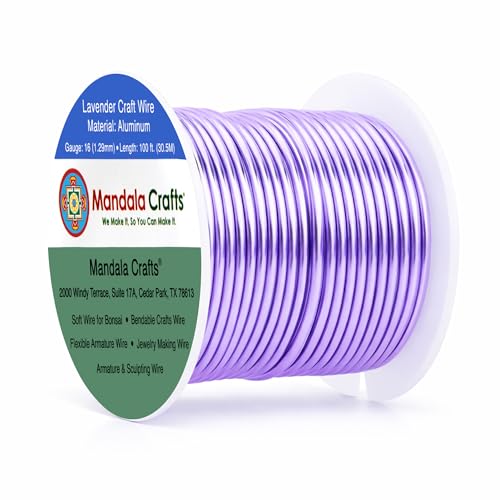 16 Gauge Lavender Anodized Aluminum Craft Wire