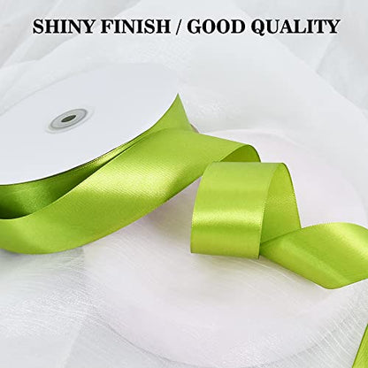 100 Yard Sage Moss Green Satin Ribbon 1 (300 Foot)