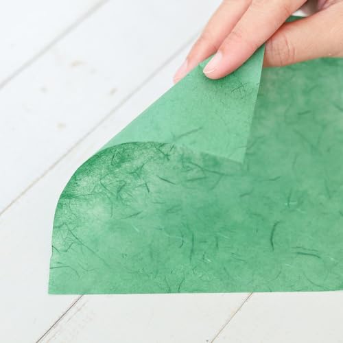 50 Colors 50 Sheets 6 x 6 Inches Natural Fiber Mulberry Tree Square Origami Paper Arts Folding Craft (50 Count)