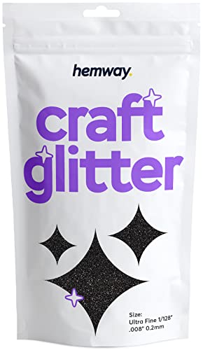 Craft Glitter Black 100g Ultrafine Glitter (3.5 Ounce)