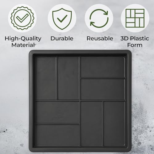 1 pcs Plastic Mold Concrete Parquet Patio Paving Mold