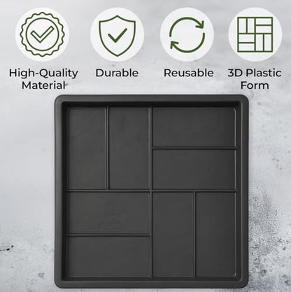 1 pcs Plastic Mold Concrete Parquet Patio Paving Mold