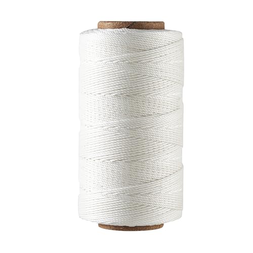 Bonded 0.8mm Round Waxed Polyester Cord (588 Foot)