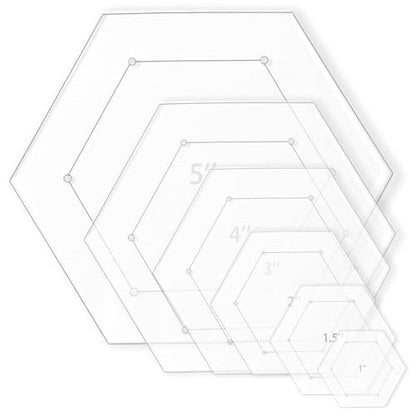 6 Pieces Hexagon Quilting Template with 1 (6 Count)