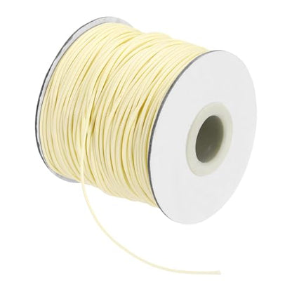 Waxed Cord 1mm Waxed Thread 87 Yard Wax String Leather Cord for Bracelet Making