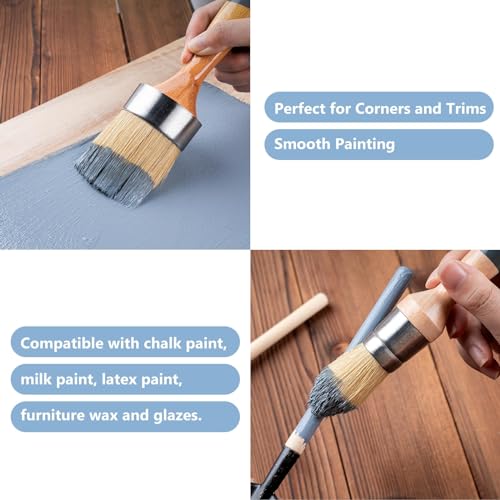 2 Pack Wax Paint Brush Set