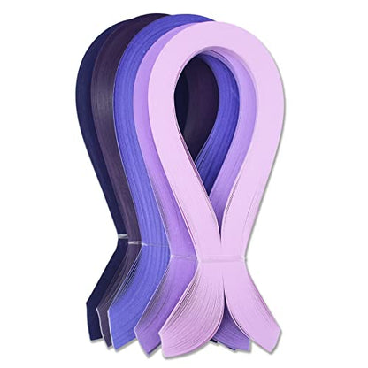 Purple Quilling Paper Strips for Craft Work