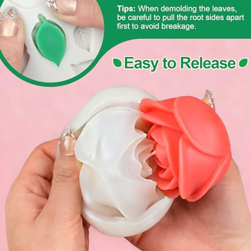 Rose Candle Molds (4 Count)