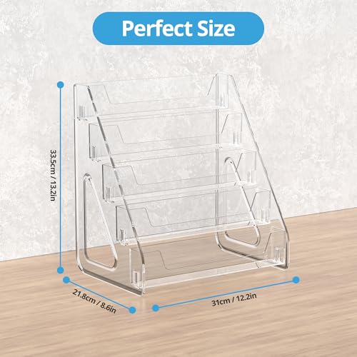 5 Tier Acrylic Card Display Stand (2 Count)