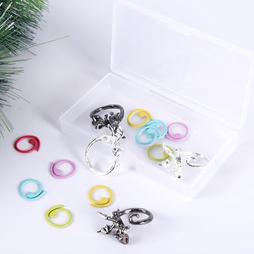 4PCS Crochet Rings
