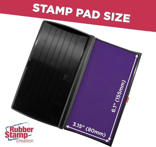 Large Premium Purple Ink Stamp Pad