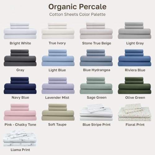 100% Organic Cotton King Size Bedsheets