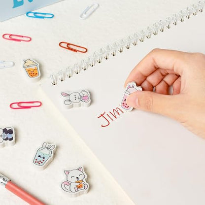 Bubble Tea Mini Erasers Bulk (60 Count)