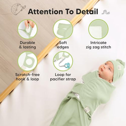 3pk Organic Swaddles for Newborns Girls