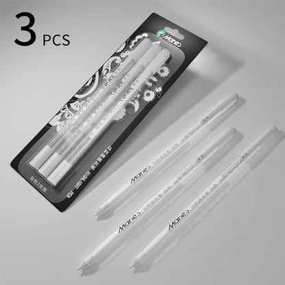 White Gel Pen Set (3 Count)