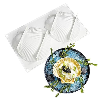 Big Sea Shell Silicone Baking Mold for Baking 3D Bakeware Chocolate Mold Cupcake Pan Cake DIY Muffin Kitchen Tool