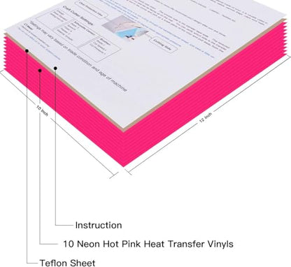 Neon Pink Heat Transfer Vinyl