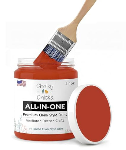 Emmy's Red 4 Fl Oz Chalk Paint for Furniture All in One