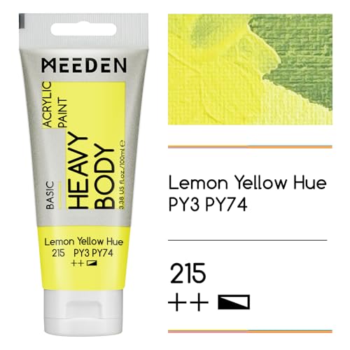 Acrylic Paint Lemon Yellow Hue