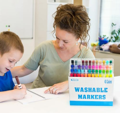 Washable Markers Bulk for Kids (144 Count)