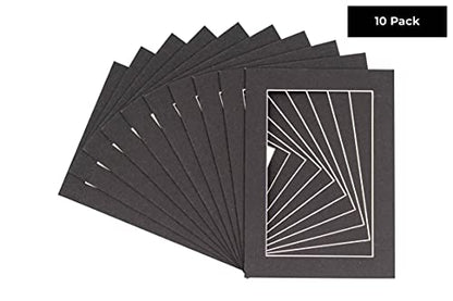 Pack of Ten Acid Free 11x14 Mats Bevel Cut for 9x12 Photos (10 Count)