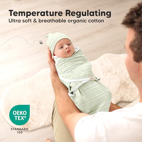 3pk Organic Swaddles for Newborns Girls