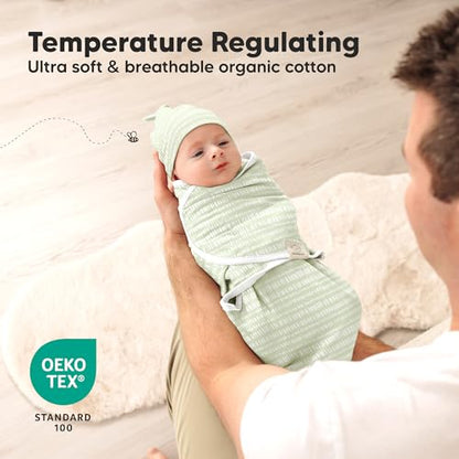 3pk Organic Swaddles for Newborns Girls