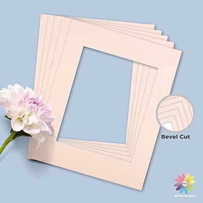 Mat Board Center 10 Pack 11x14 Photo Mats for 8x10 Picture (10 Count)