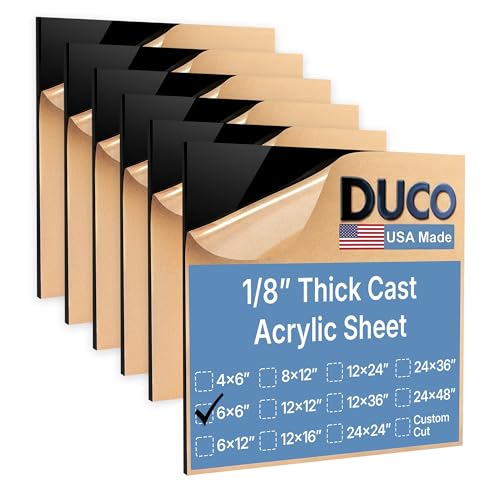 Duco Black Cast Acrylic Sheets 1