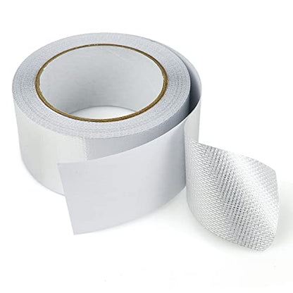 1 Roll Aluminum Foil Heat Shield Cool Tape 2 Inch x 66 ft Heat Reflective Thermal Barrier Reflective Tape for Hose and Auto Use