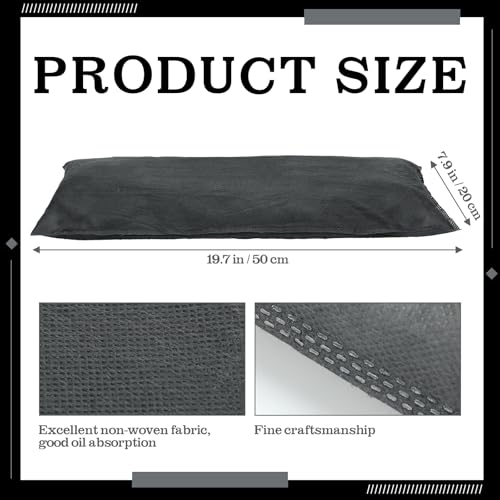 12 Pcs Oil Absorbent Pillows 8" x 20" Universal Spill Absorbent Pillows for Water and Oil Spill Containment (12 Count)