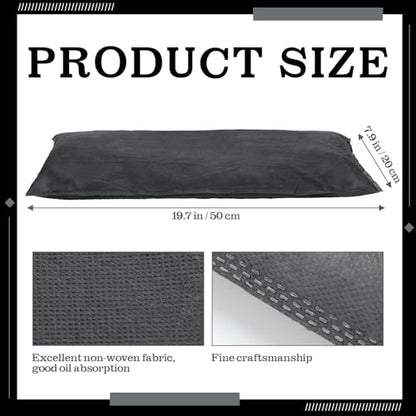 12 Pcs Oil Absorbent Pillows 8" x 20" Universal Spill Absorbent Pillows for Water and Oil Spill Containment (12 Count)
