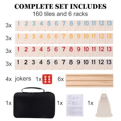2 6 Player Rummy Cube Original Set (169 Count)