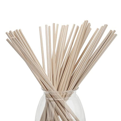 Wood Dowel Rods Wooden Dowels for Crafts (50 Count)