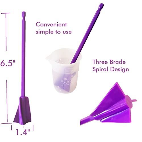 Resin Mixer Paddles 12PCS Epoxy Drill Attachment Paint Stirrer (12 Count)